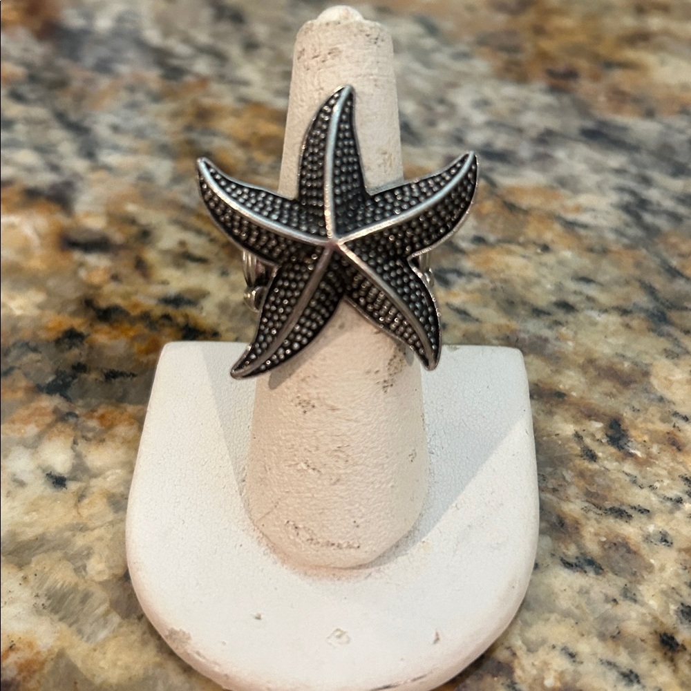 Starfish Silver Ring